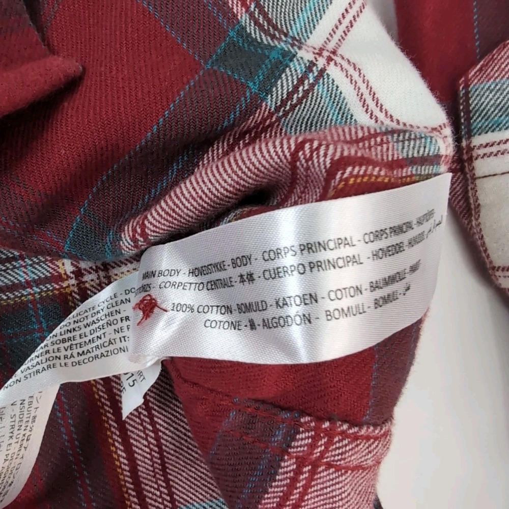 Ariat Retro Fit Flannel Men's Small Plaid‎ Hillsboro Pearl Snap Long Sleeve - Picture 6 of 7